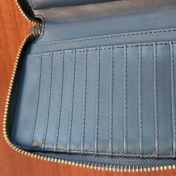 Michael Kors Jet Set Women's Wallet Blue - Picture 10 of 11